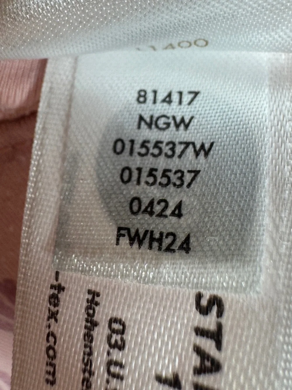 Hanna Andersson Layette Tencel Print Sleeper Blush Pink Rainbow Footie 12-18 M - Picture 16 of 16